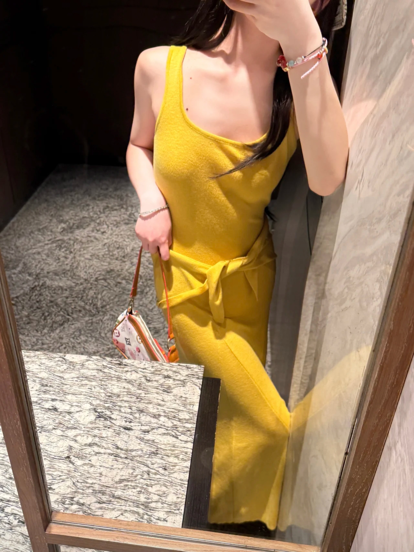Old Money Vintage Style Slim Fit Mermaid Cami Long Dress for Women Summer New Waist-Cinching Slimming Sleeveless Long Skirt