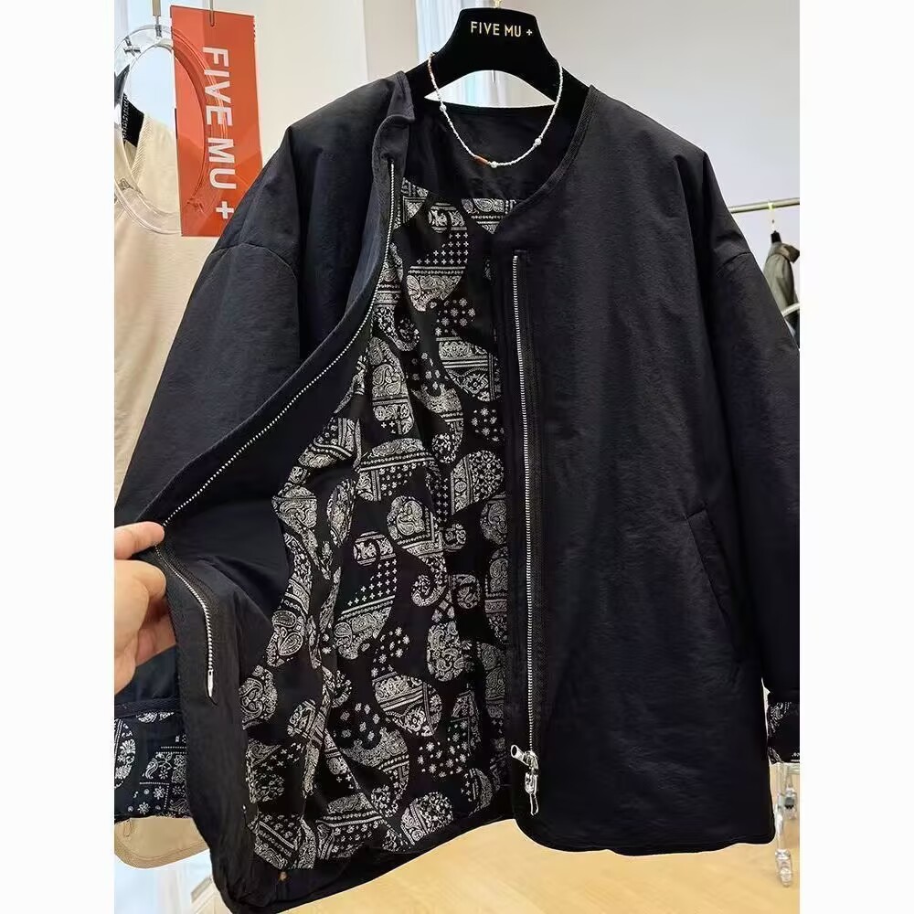 1761619145146_iR4BLv.jpg Women's Winter Cotton Padded Jacket Retro Round Neck Loose Fit