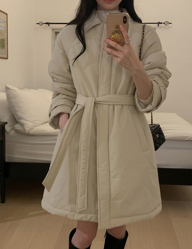 1764191966398_THrZZA.jpg Korean Chic Winter Belted Warm Mid-Long Cotton Padded Coat