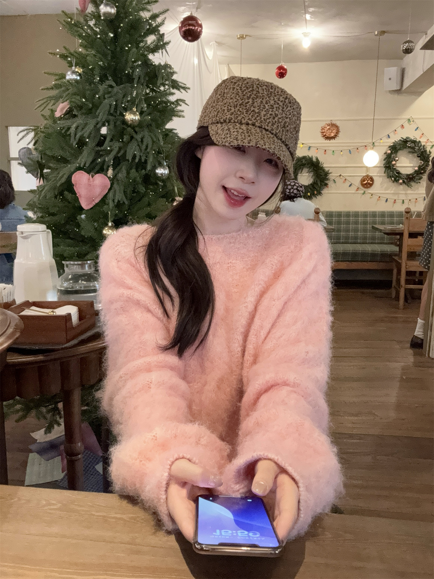 1765211659905_tZG0M4.jpg Women's Lazy Soft Fuzzy Pullover Sweater in Lotus Root and Green
