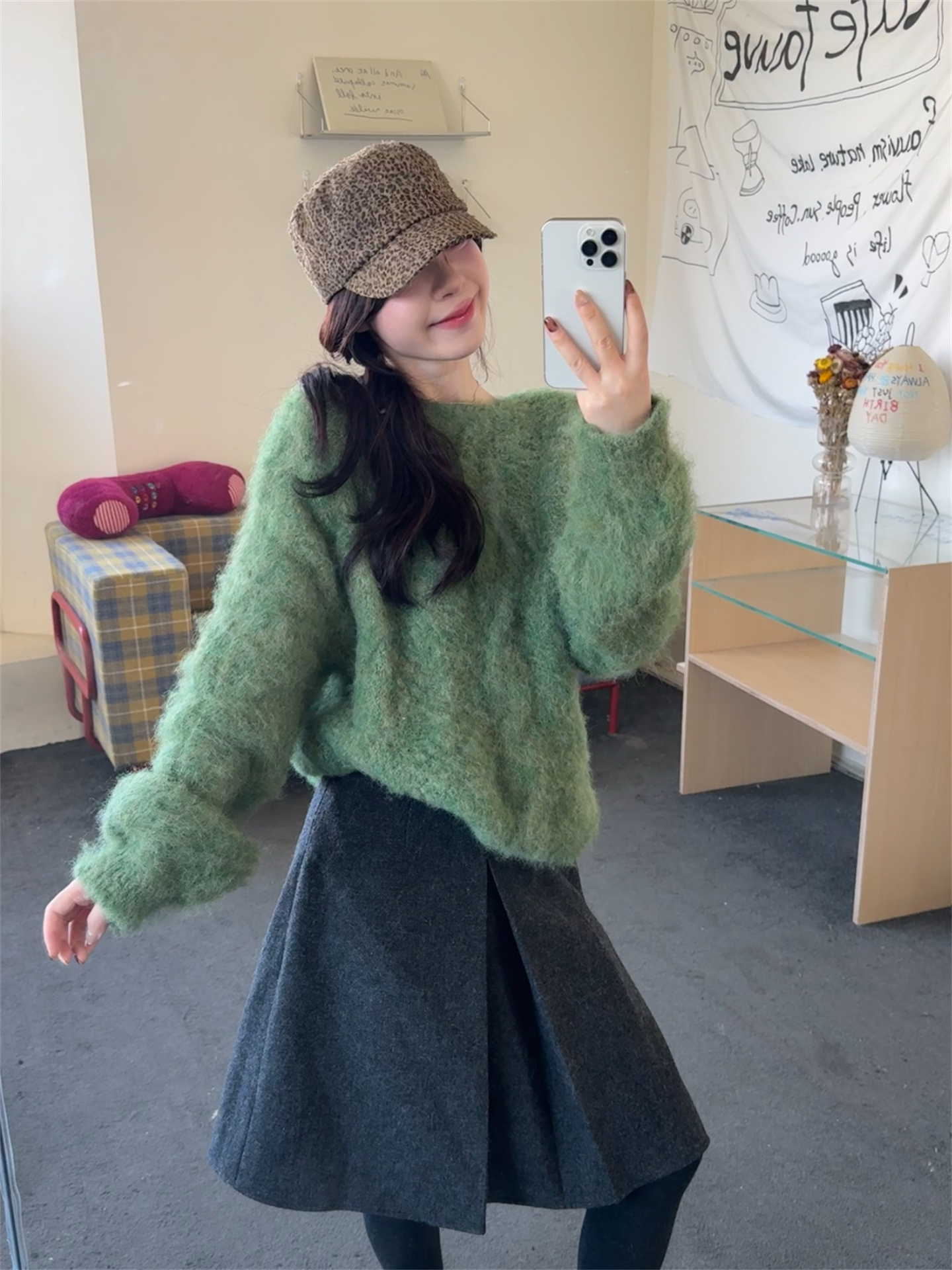 1765211901833_6LwYAW.jpg Women's Lazy Soft Fleece Pullover Sweater in Lotus and Green